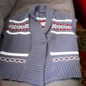 Sleeveless knit cardigan